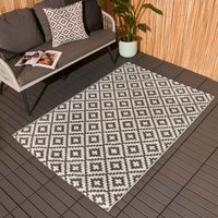 OHS Circle Outdoor Geo Rug, Grey - 170cm