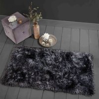 OHS Luxurious Extra Shaggy Rug 9cm Pile, Charcoal Grey - 160 x 230cm