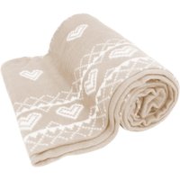 OHS Nordic Fleece Throw, Cream - 125 x 150cm