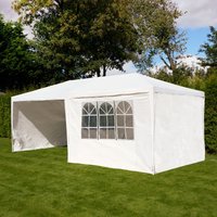 OHS Large Water Resistant Gazebo with Sides - White