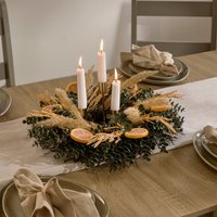 OHS Dried Orange Wreath - Green