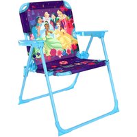 Kids Folding Disney Princess Camping Chair - Purple/Blue