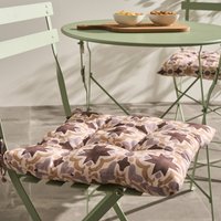 OHS 4 Pack Indoor/Outdoor Tile Print Seat Pads - Natural