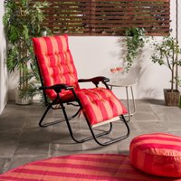 OHS Stripe Print Gravity Chair Cushion - Orange/Pink