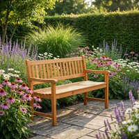 OHS 2 Seater Garden Bench - Natural