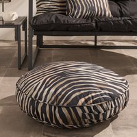 Online Home Shop Online Home Store Deal Enjoy 57% Off Zebra Print Round Cushion Monochrome