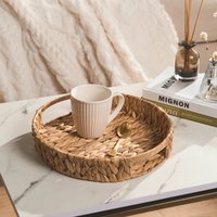 OHS Seagrass Round Tray - Natural