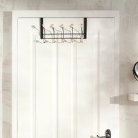OHS Metal Wooden Over Door Hook - Black