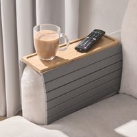 OHS Wooden Sofa Arm Tray - Natural/Grey