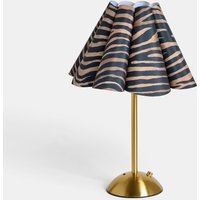 OHS Zebra Print Rechargeable Lamp - Brown