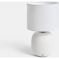 OHS Ribbed Base Rechargeable Lamp - Cream