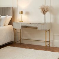 OHS Ribbed Dressing Table - Stone