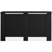 OHS Ribbed Radiator Cover, Black - Small