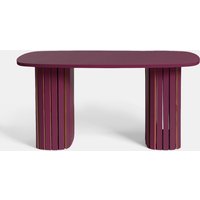OHS Madison Ribbed Coffee Table - Dark Berry