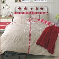 OHS Jingle All The Way Duvet Cover Set Set - Red, King