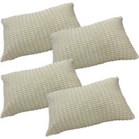 Pack of 4 OHS Soft Knitted Cushion Cover 30x45cm Unfilled - Biscuit