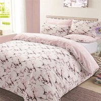 OHS Pink Marble Duvet Cover Set - Double