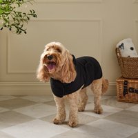 OHS Hooded Dog Towel, Black - Small