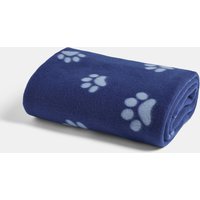 OHS Pet Paw Print Fleece Throw - Blue