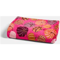 OHS Pumpkin Print Pet Sherpa Reverse Throw - Pink