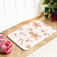 OHS Gingerbread Man Printed Mat - Natural