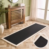 OHS Contrast Border Runner - Black/Cream