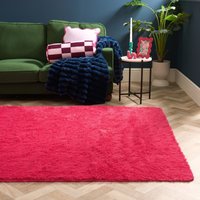 OHS Soft Fluffy Rug, Hot Pink - 160 x 230cm