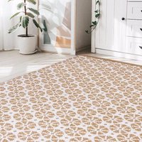 Recycled Cotton Starburst Mustard Rug - 60 x 180cm Melrose Interiors