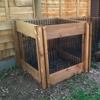 400 Litre Blackdown Range Single Leaf Mould Wooden Composter Extra Module Brown