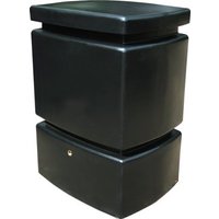 525L Mini Pillar Marble Effect Rainwater Tank in Black