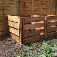 600 Litre Blackdown Range Single Slotted Wooden Composter Extra Module Brown