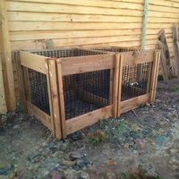 800 Litre Blackdown Range Double Leaf Mould Wooden Composter Brown