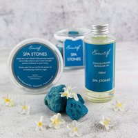 Vegan Uplifting Organic Spa Stones Gift Set 100% Natural Emotif