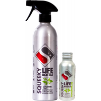 Squeeky Cleaners Vegan Organic Bathroom Cleaner - Refillable Bottle & Concentrate