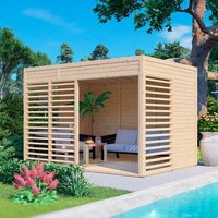 Rowlinson Garden Lounge Gazebo 2 – Natural Natural Wood