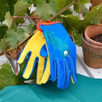 Childrens Gardening Gloves - Frog Design - National Trust Blue Burgon & Ball