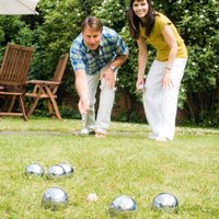 73mm 8 Ball Petanque/ Boule Set Silver Traditional Garden Games