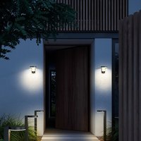 Nordlux Rica Round Solar - Wall light - Black, Black