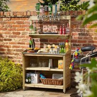 Luxury Wooden Garden Mini Bar Pressure Treated Timber Rowlinson