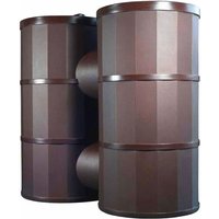 1200L Doublo Polytank Water Tank - Oak Brown