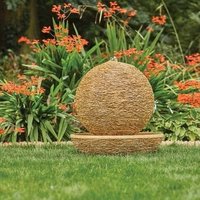 Kelkay Cotswold Sun Water Feature - Cotswold Cream Stone Effect Glassfibre Reinforced Concrete (GRC)