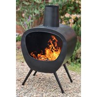 Stella Chimenea - Mid-Century Retro Design in Black Gardeco