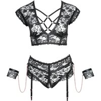 BH plus Straps-Slip ouvert inklusive Handfesseln 70J Cup