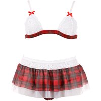 Set mit BH, Rock und String 85E Cup