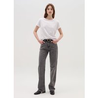 OVS Cotton Tshirt With Kimono Sleeves Frau Bianco Größe 42