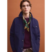 PIOMBO, Sobrecamisa Azul De Algodón Puro Con Cremallera, Corte Regular, Hombre, Azul oscuro, Talla: XXL