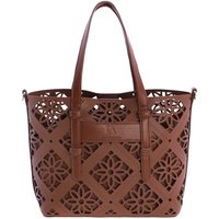 Don Algodón Bolso de Hombro Tote Calado Marrón | Comprar