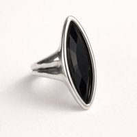 Ciclón Anillo Cala Plata Negro | Paco Perfumerías