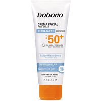 Babaria Crema facial solar Hialurónico SPF50+ | Precio, Comprar