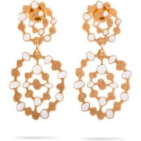 Makadama Pendientes Carpe Esmalte Color Oro | Comprar